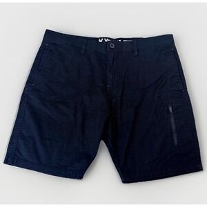 Voyage Adventure Apparel Mens 36 Navy Blue Flex Cotton Stretch Utility Shorts